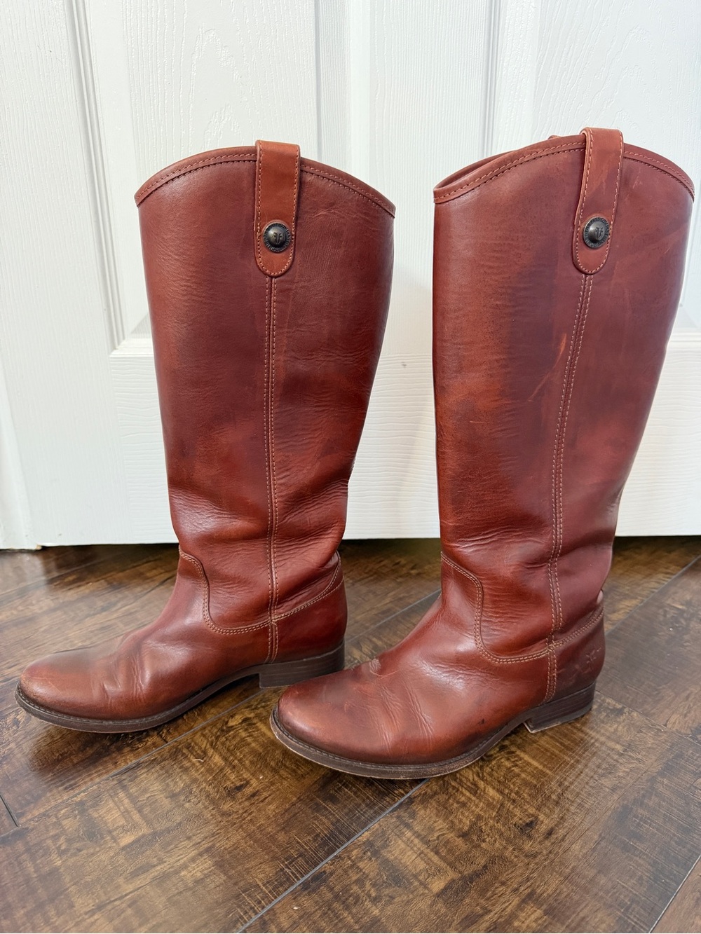 FRYE AND CO. Russet Brown Tall Leather Riding Boots